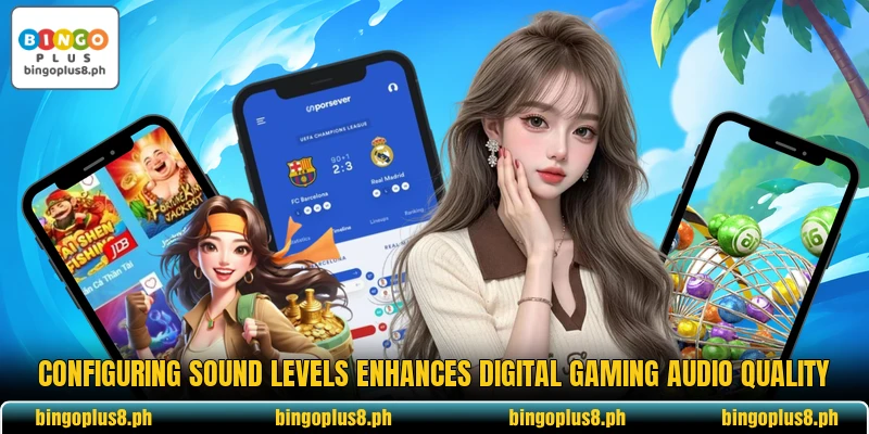 Configuring sound levels enhances digital gaming audio quality