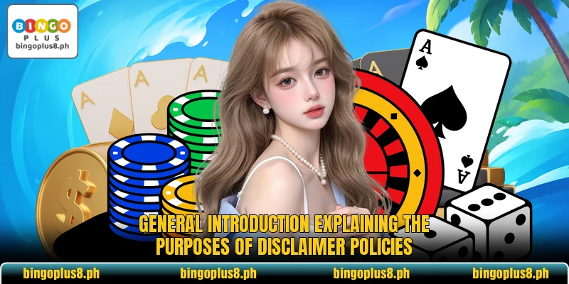 General introduction explaining the purposes of Disclaimer policies General introduction explaining the purposes of Disclaimer policies