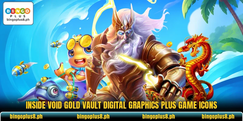 Inside Void Gold Vault digital graphics plus game icons