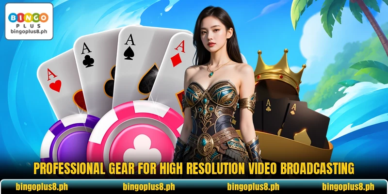 Professional gear for high resolution video broadcasting